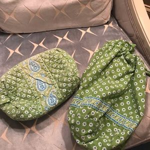 Vera Bradley makeup bag and ditty bag